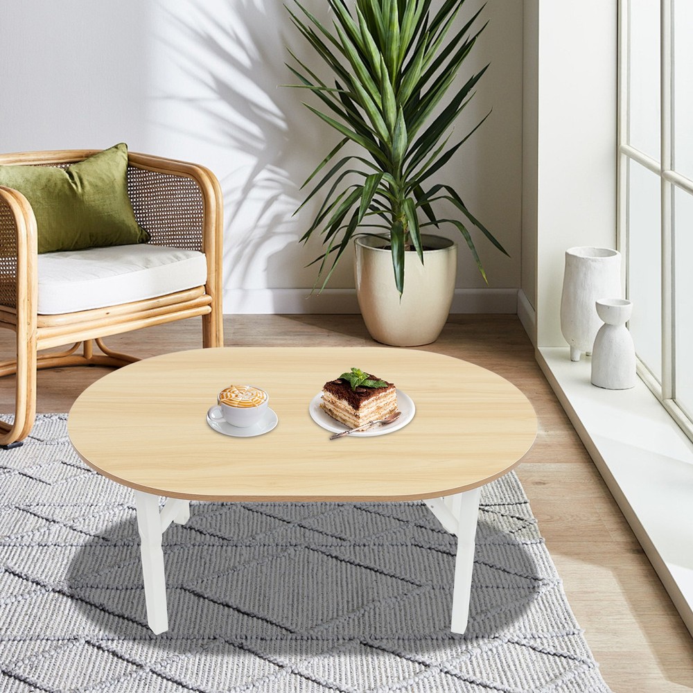 Max 44 lbs Coffee Table 80*48*36cm Foldable Small Table Portable Coffee Table