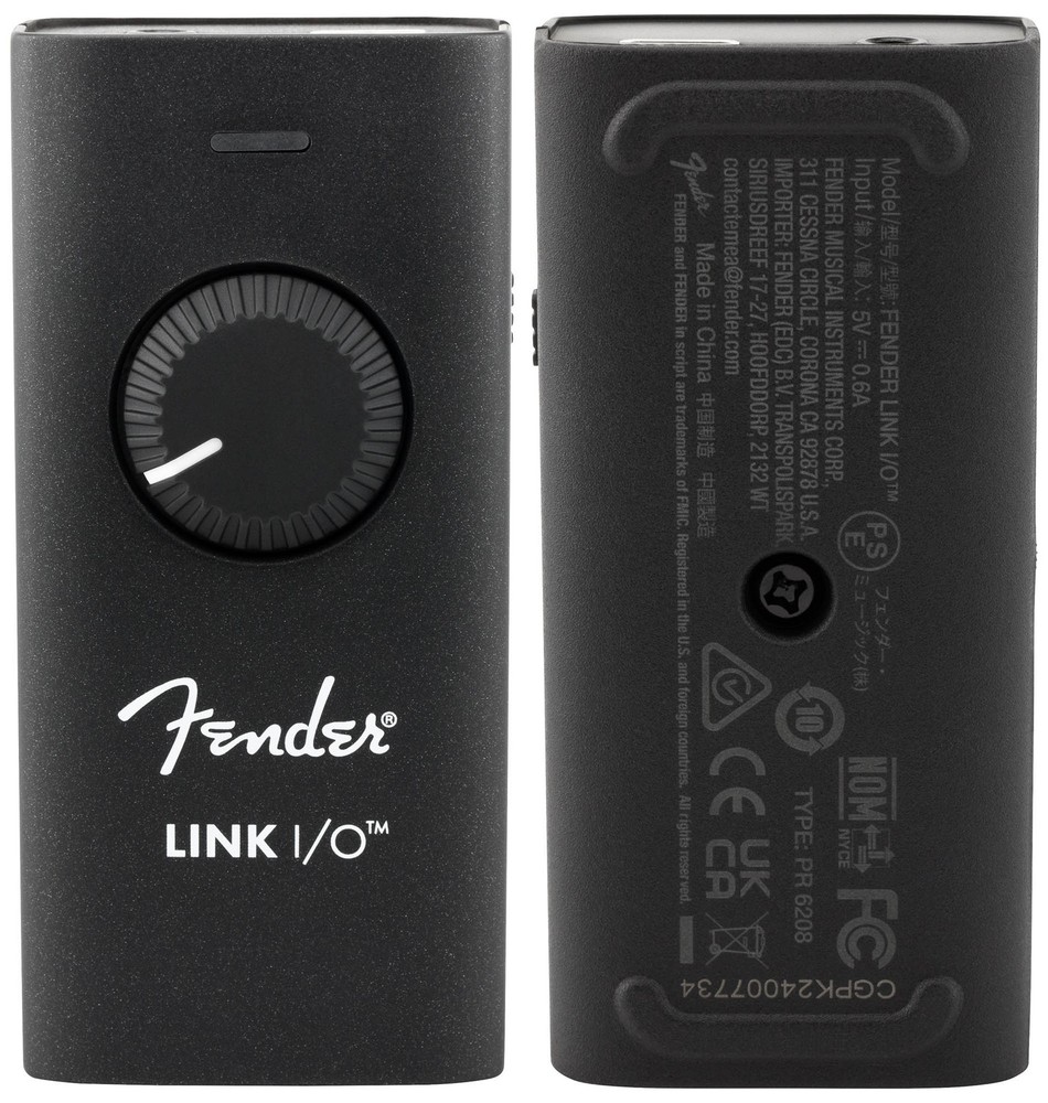 Fender Link I/O Studio Grade Audio Interface w/ Instrument Cable