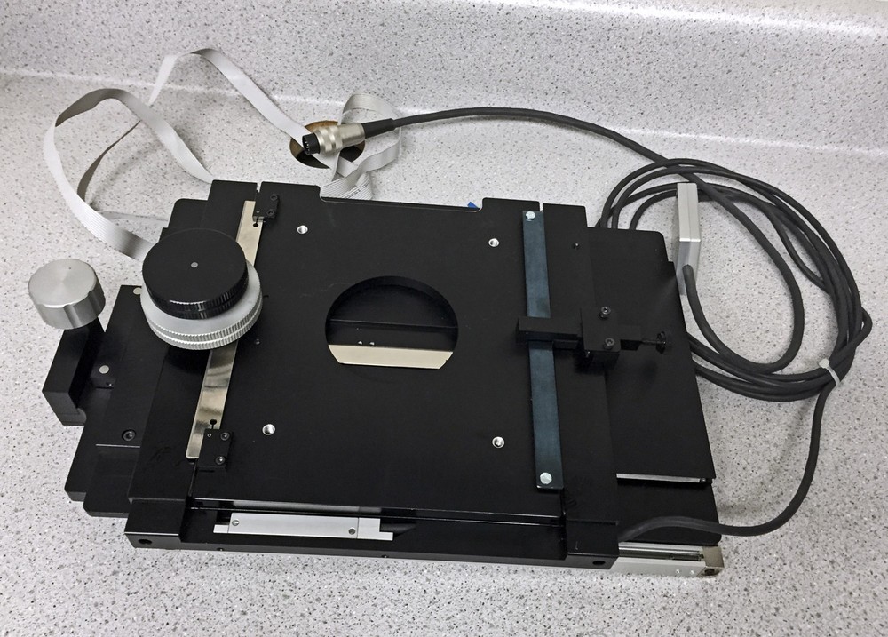 SEMPREX 12-9068 Hard DISK INSPECTION 1 uM/.025 Deg Encoded Microscope STAGE *EUC