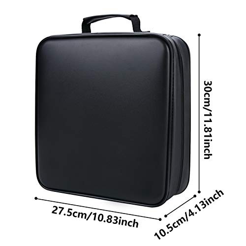 CD Case DVD Holder Storage: 320 Capacity DVD Case Organizer Large CD Black