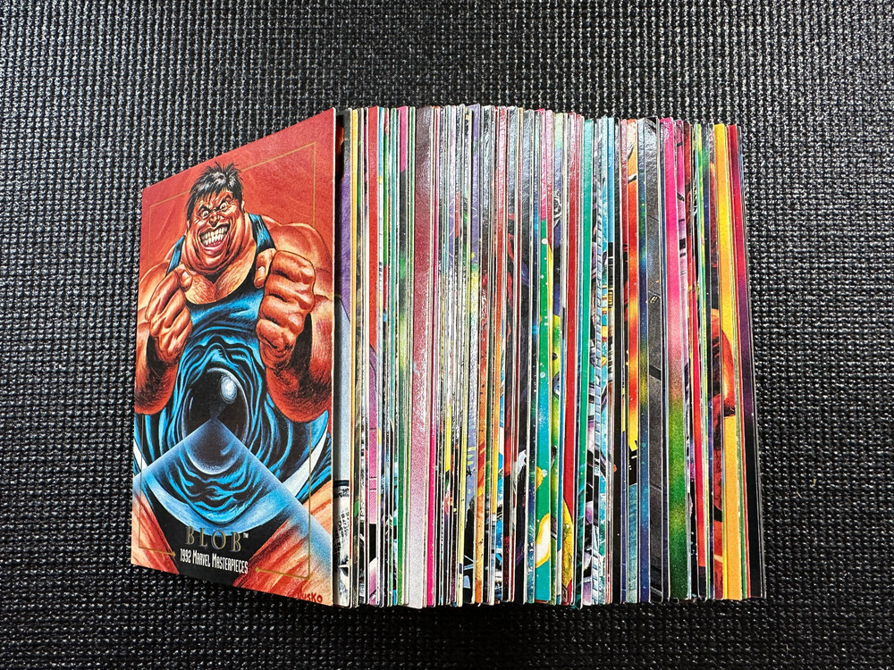1992 Marvel Masterpieces - Complete Base Set (100 Cards) - CLEAN!
