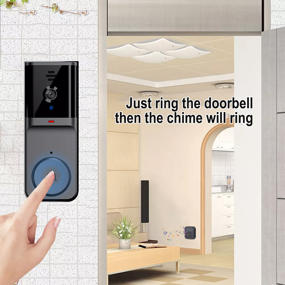 Smart WiFi Wireless Video Doorbell Security Streaming Camera Door Bell Intercom