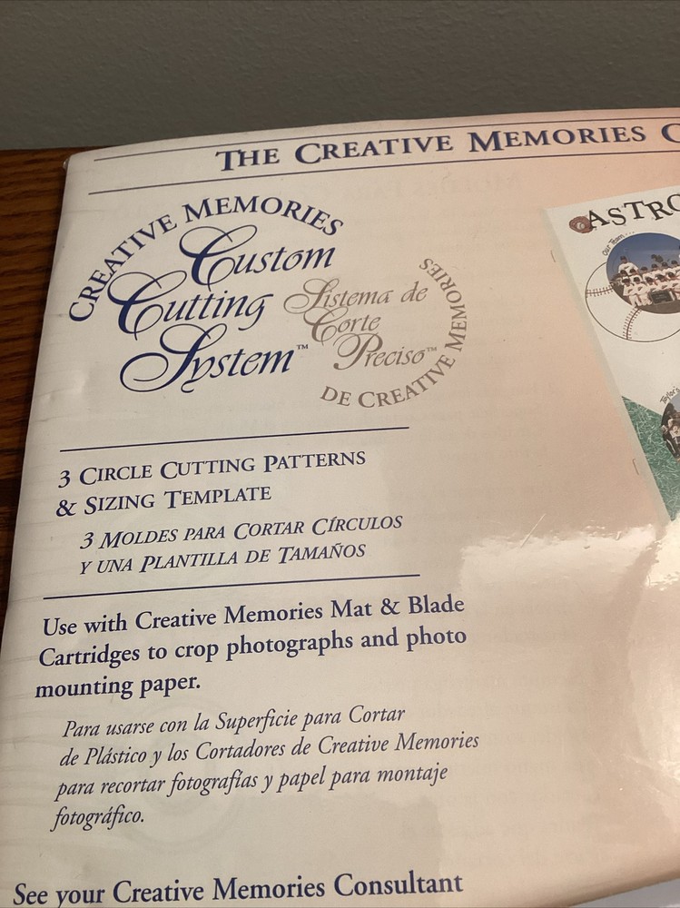 (2) Creative Memories Custom Cutting System Circles & Oval Patterns & templates