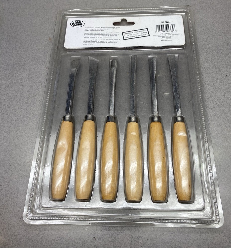 Tool Cache 6 Piece Wood Carving Set In Package