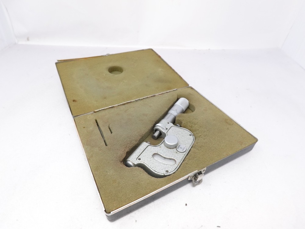 Scherr Tumico Indicating Snap Micrometer 0 - 1" Range,  .0001" Grad. Carbide HM7