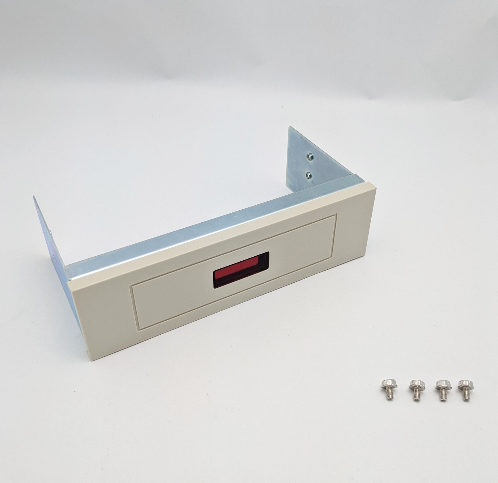 NEW PC Case 5.25" Front Panel Drive Bay Face Plate Cover w/ Red Window