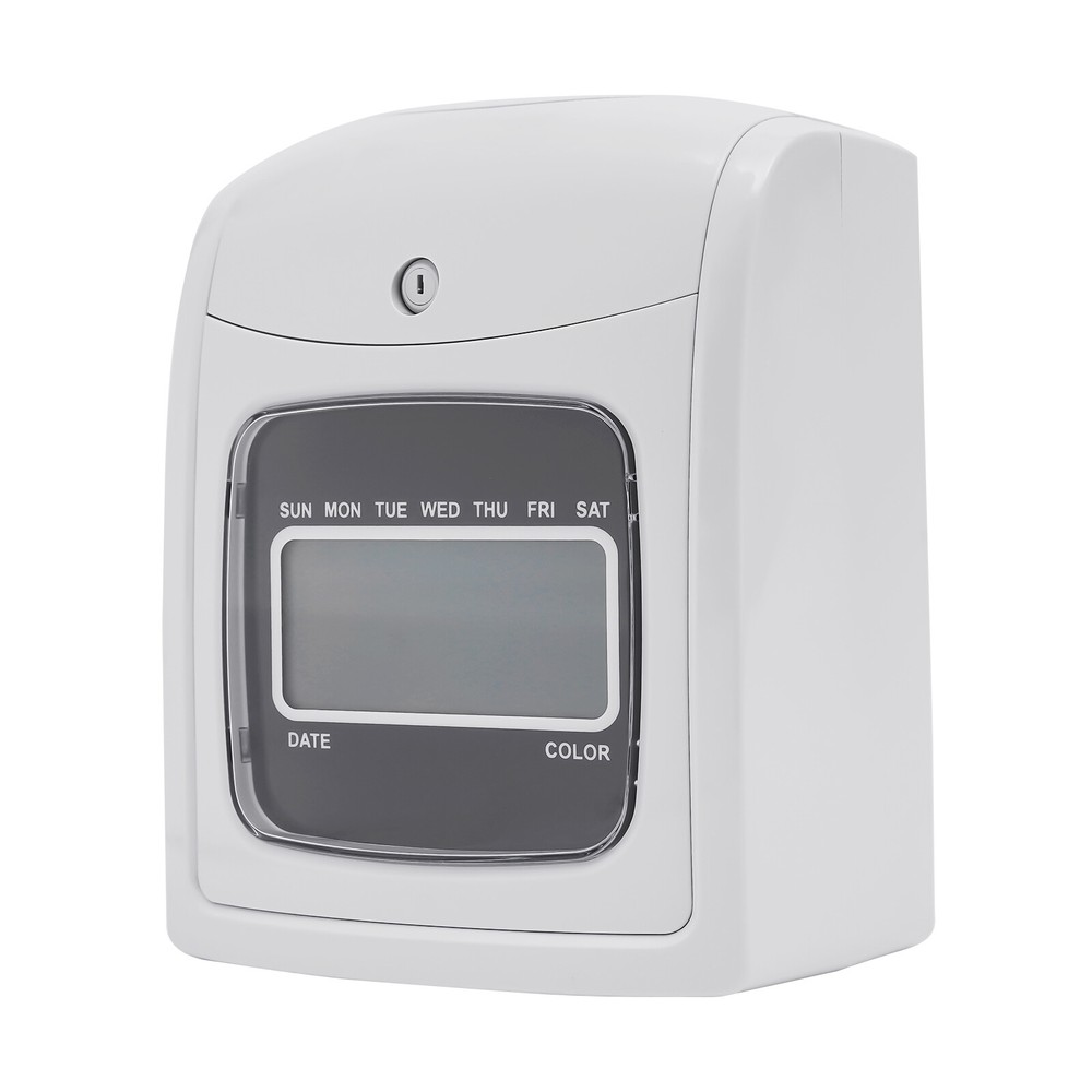 Time Clock Punch Card Employee Attendance Machine LCD Display Check- in Machine