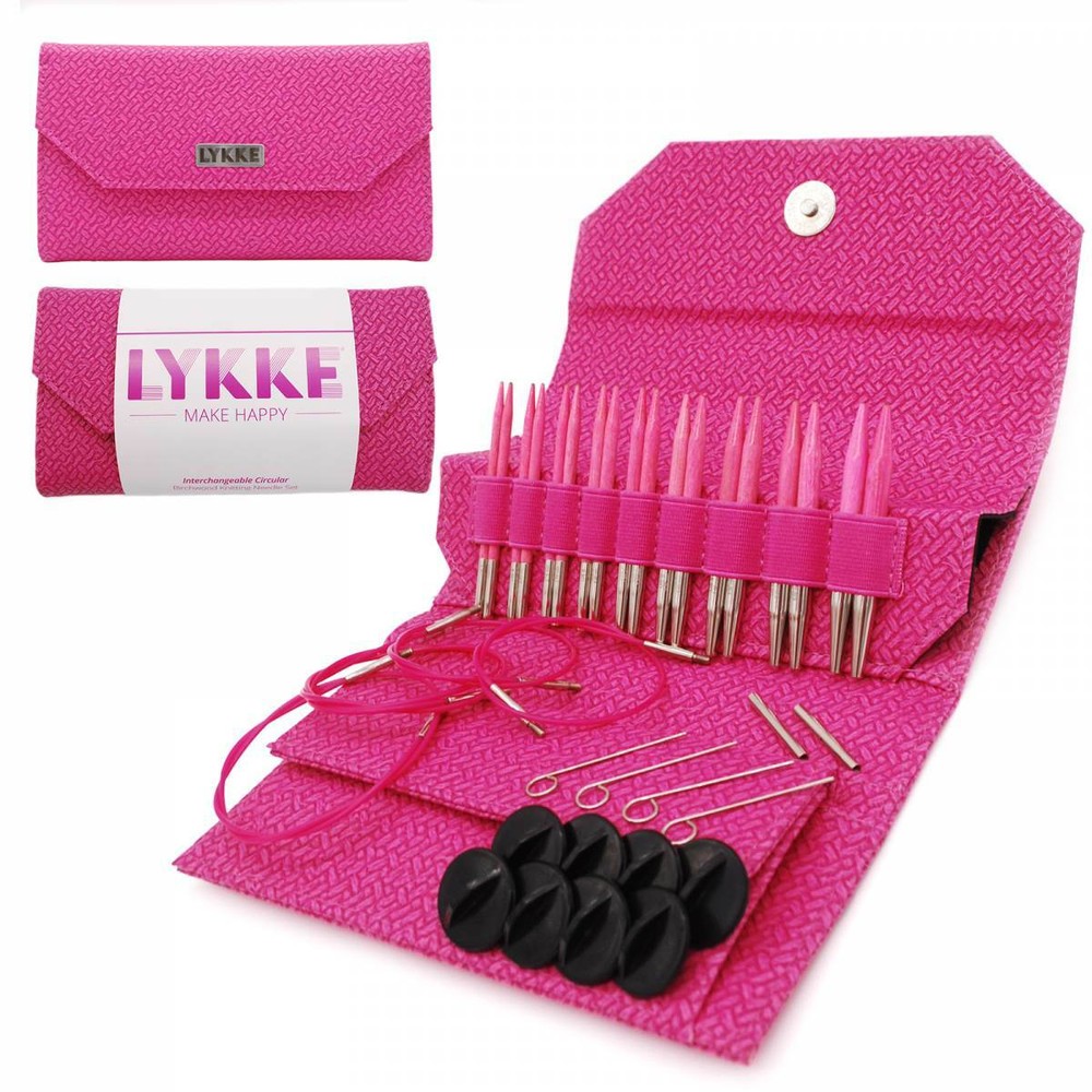 Lykke Blush Needle Sets: Interchangeable and Double Point