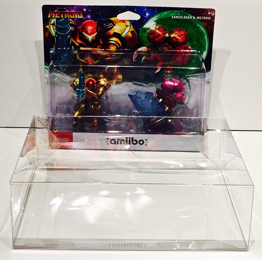 1 Box Protector For SAMUS ARAN & METROID 2 PACK! Nintendo Amiibo Switch Dread