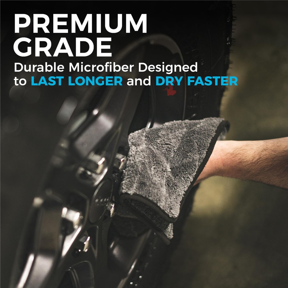 "Gauntlet Car Drying Towel 70/30 Microfiber, Fast Drying, ScratchFree, 3