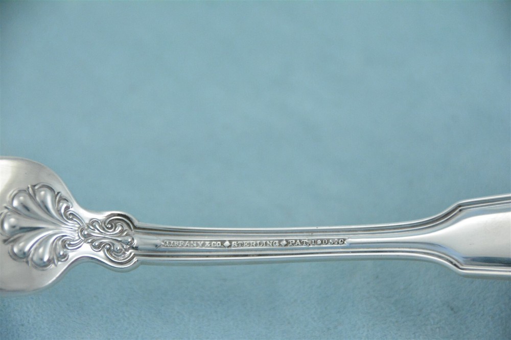 Tiffany & Co. Shell & Thread Sterling 6-3/4" Luncheon Dinner Fork No Monogram