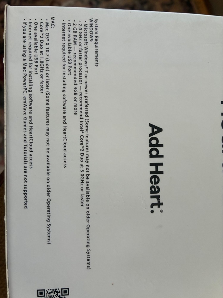 EmWave Pro HeartMath HRV Biofeedback Device - Training Kit