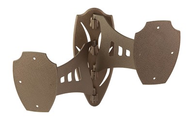 Skull Hooker Mounting System Double Shoulder Mount - Brown