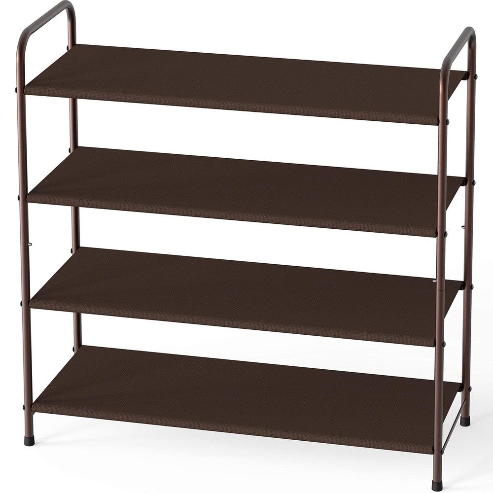 4-Tier Shoe Rack Storage Organizer, Bronze