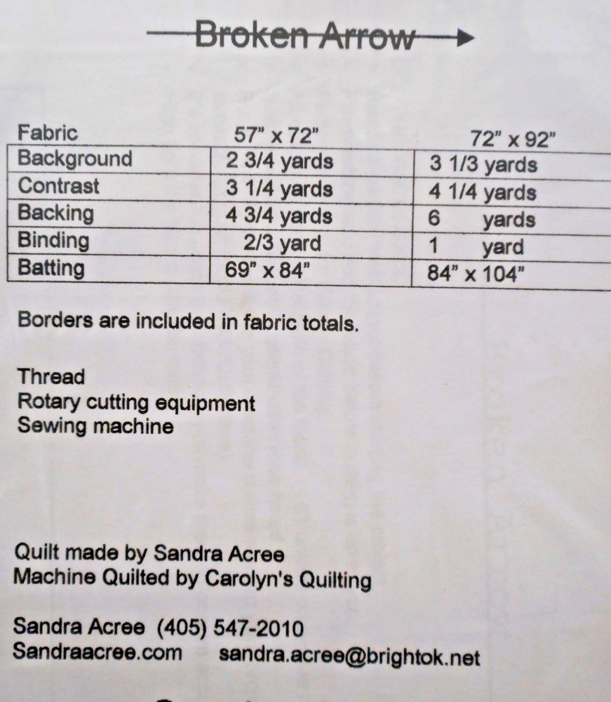 3 New Quilt Patterns-BQ-Broken Arrow-Mount Everest-All Patchwork #136