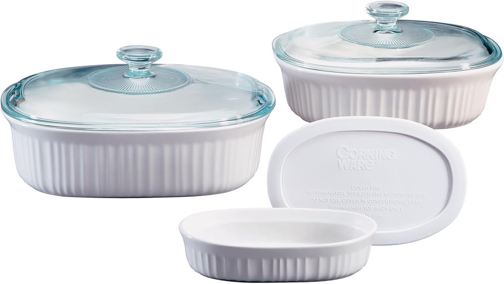 Ceramic Bakeware Set with Lids, Chip and Crack Resistant Stoneware Baking Dish,