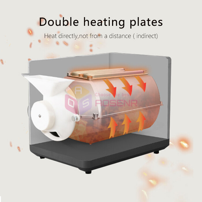 Electric Coffee Bean Roasting Machine Automatic Grains Baking Roaster Machine