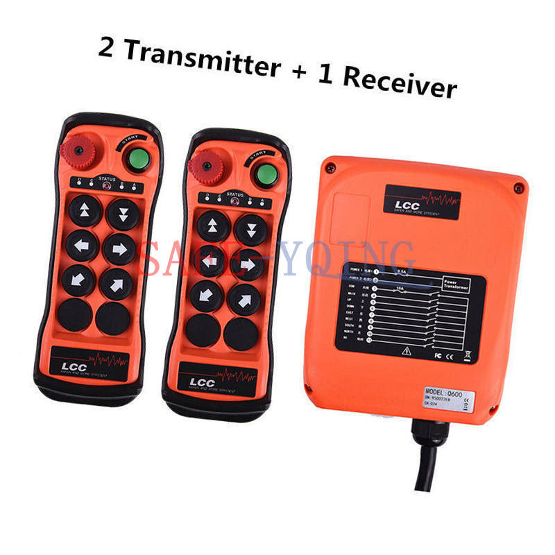 LCC Q600 single Hoist Crane Industrial Wireless Remote 2 Transmitter&1 Receiver