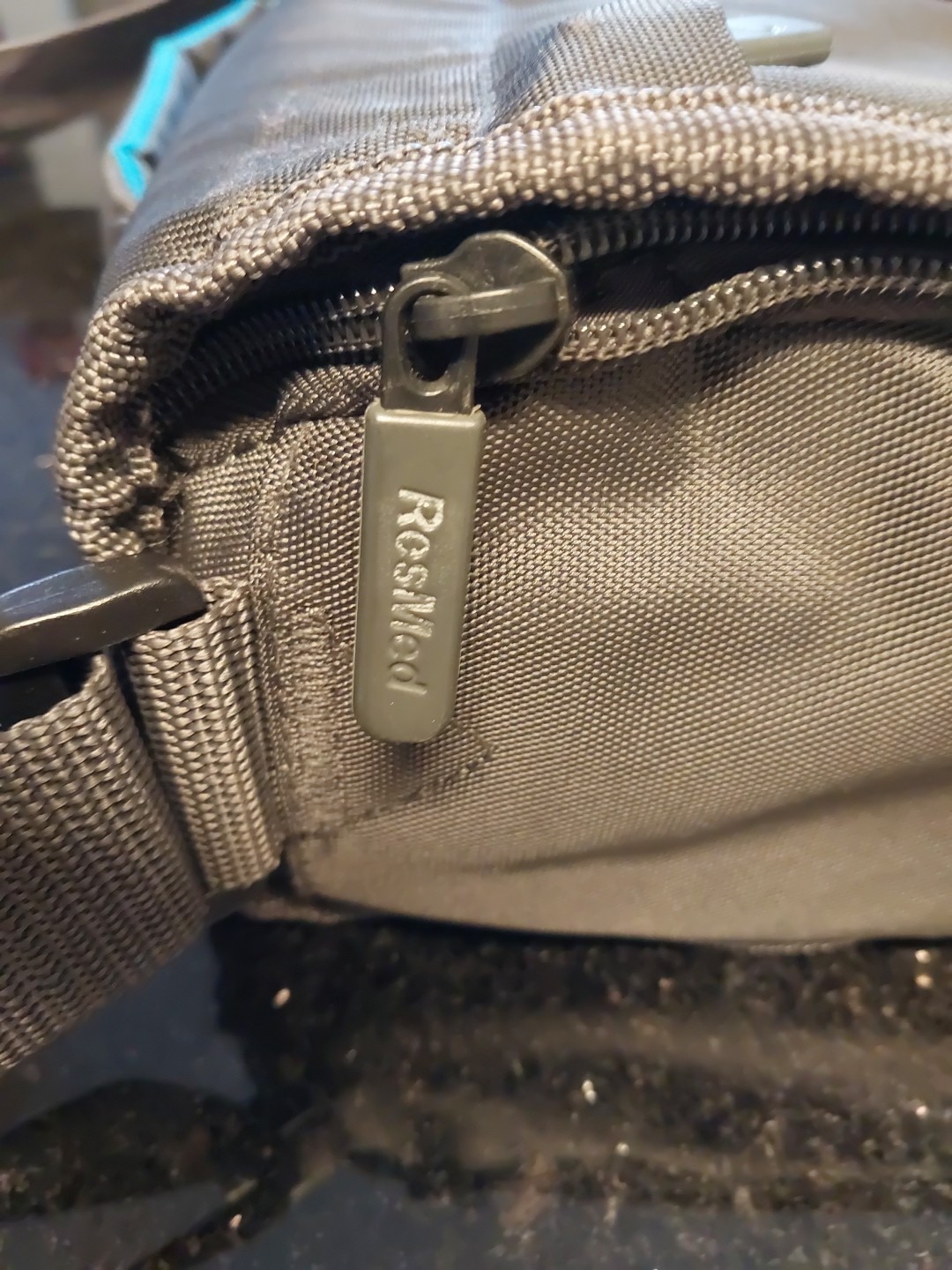 ResMed Airsense 10 CPAP Travel Bag With Shoulder Strap Black Gray