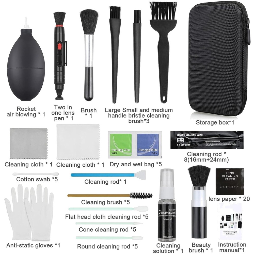 Professional Camera Cleaning Kit - DSLR Cameras
