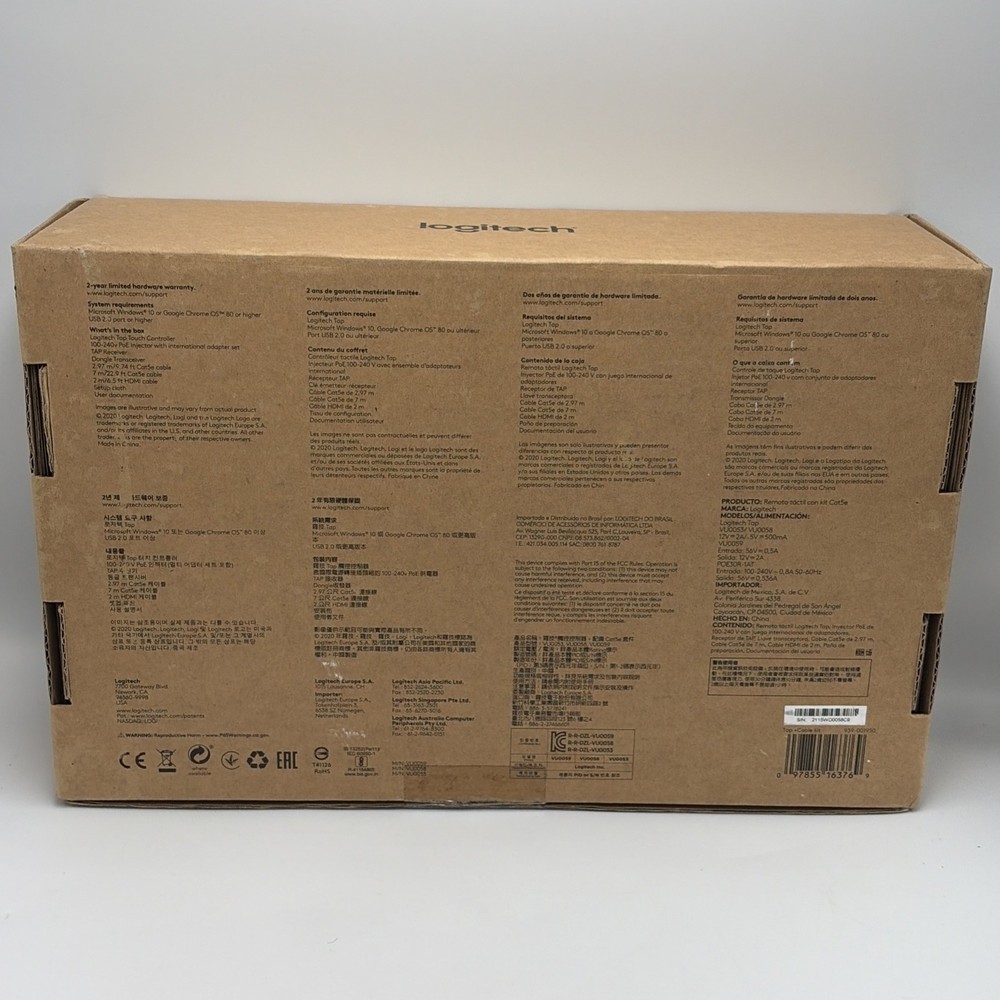 Logitech Tap 939-001950 Video Conferencing Touch Controller - New - Sealed