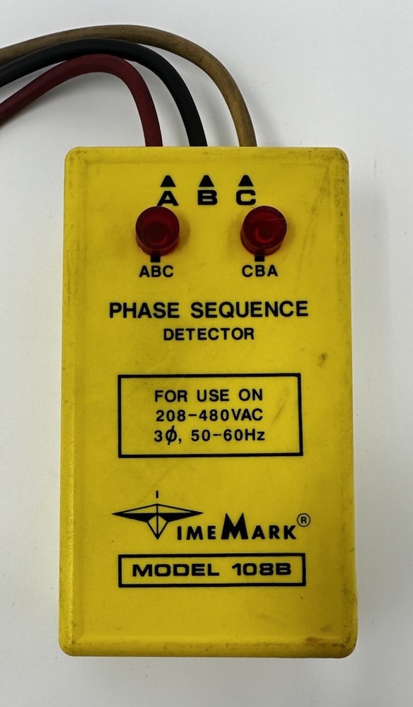 TimeMark Model 108B Phase Sequence Detector Tested Works