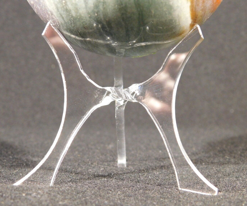 Sphere Display Stand Three Post Clear Lucite Medium Size