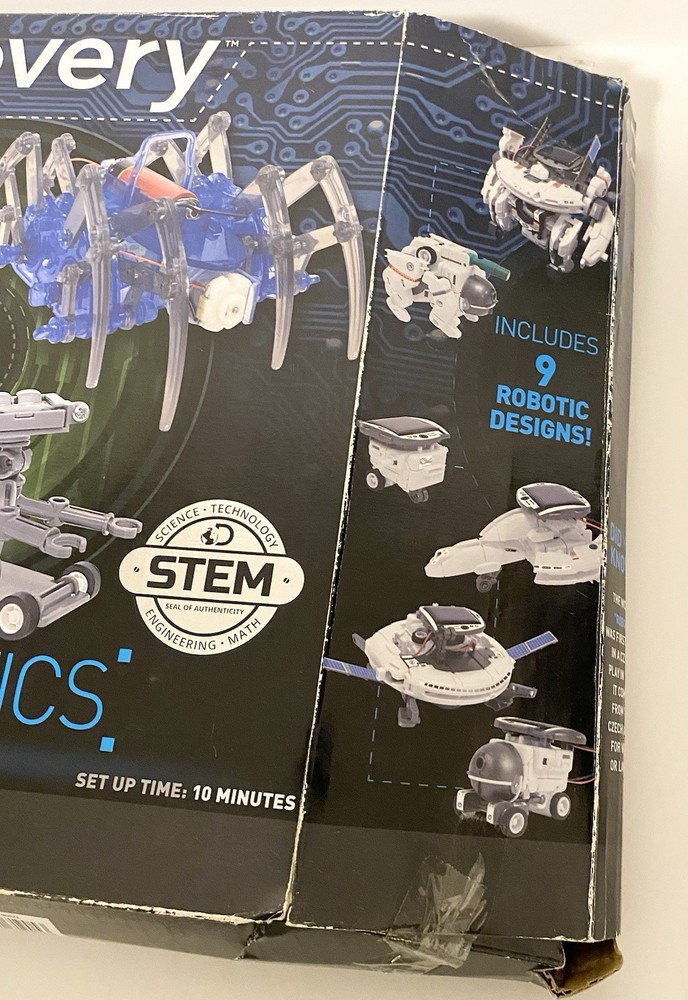Kids Discovery Build & Create Robotics Kit Open Box