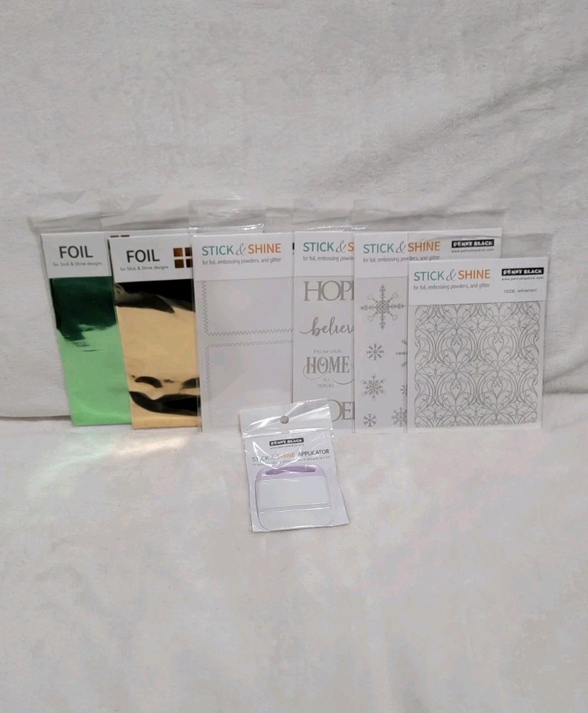 Penny Black Stick and Shine sheets and Applicator Bundle
