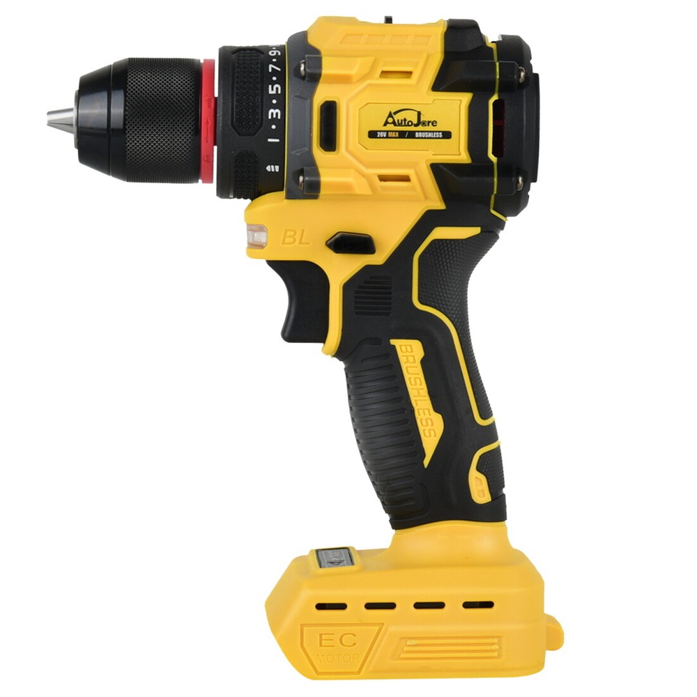 3/8" Cordless Drill Driver for Dewalt 20V Battery, Brushless Compact Drill Tool