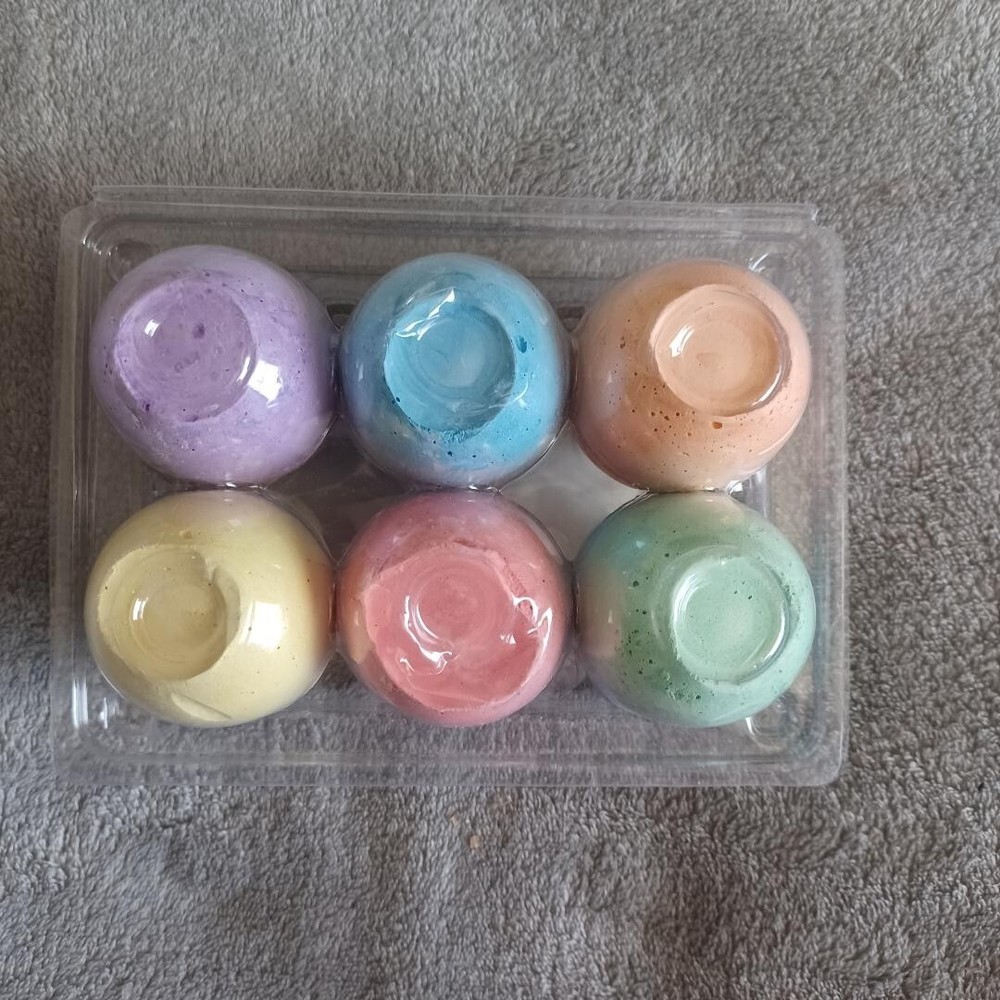 Outdoor Fun 6 Piece Multicolor Egg Shaped Chalk