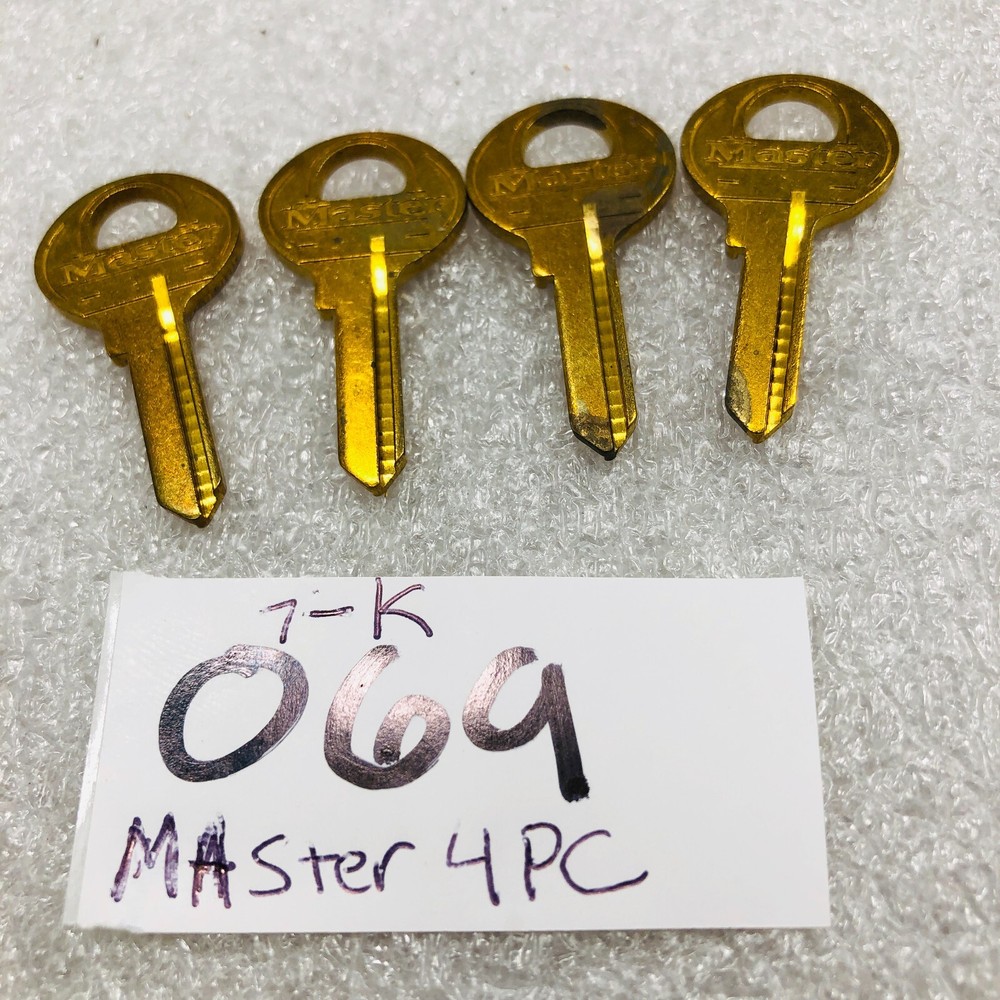 4 Key Blanks For Master Lock 7K Keyway original locksmith replacement