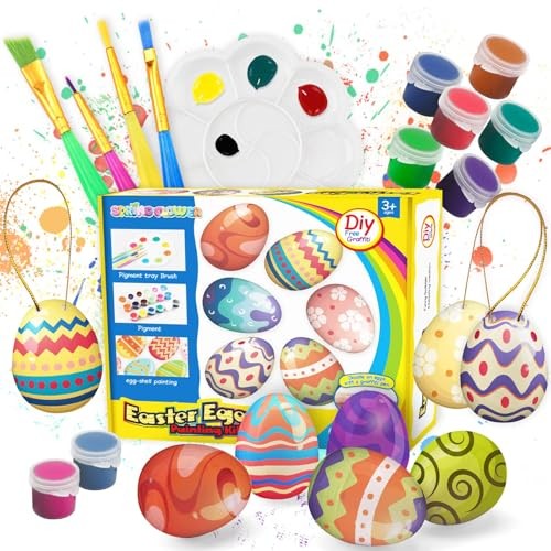 White Easter Eggs Painting Kit-24 Paintable Flocking 24 Flocking White Eggs