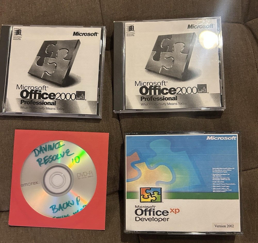 Backup Software Cd-rs Microsoft Macromedia Adobe