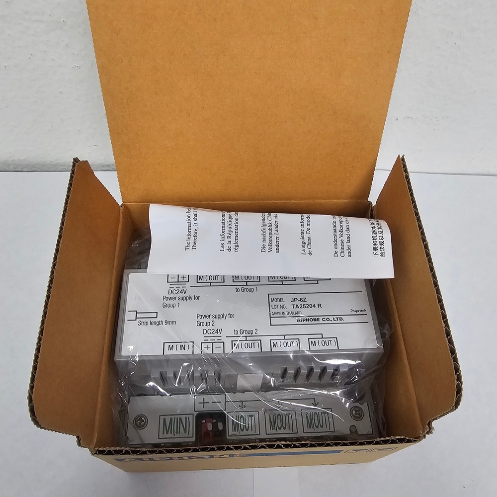AIPHONE JP-8Z Distribution Adapter for Video Sub Master Stations NEW
