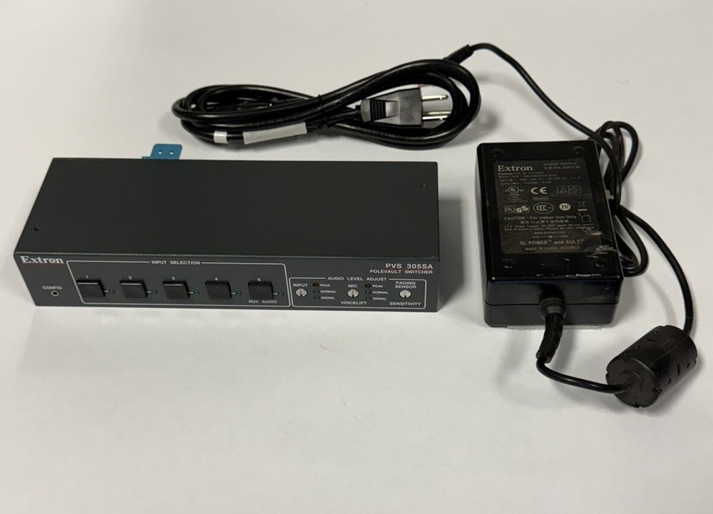 Extron PVS 305SA IP Polevault Switcher With A/C Adapter