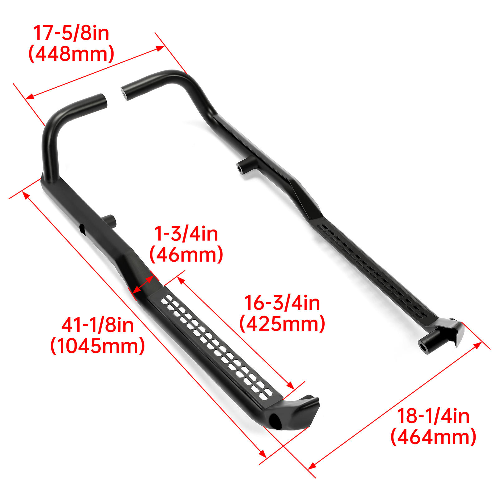For Polaris #2882530 Rock Guard Sliders w/Step 2018-2020 Ranger 1000 & XP 1000