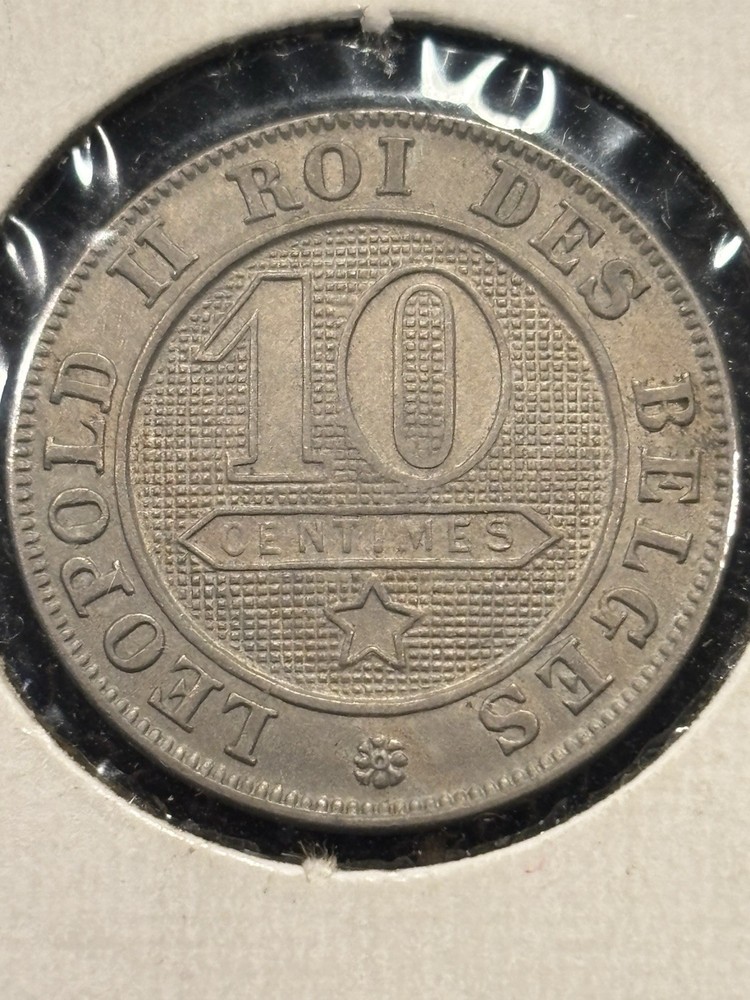 1901 Belgium Ten Centimes