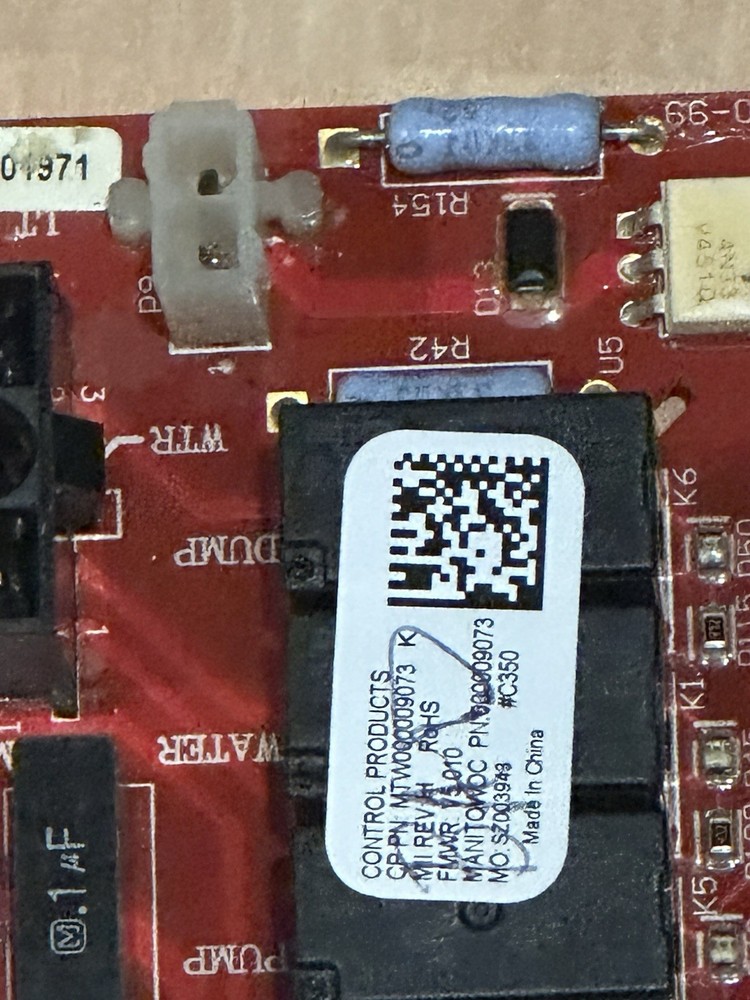 MANITOWOC ICE MACHINE CONTROL BOARD 000009073 ----DOES NOT WORK----