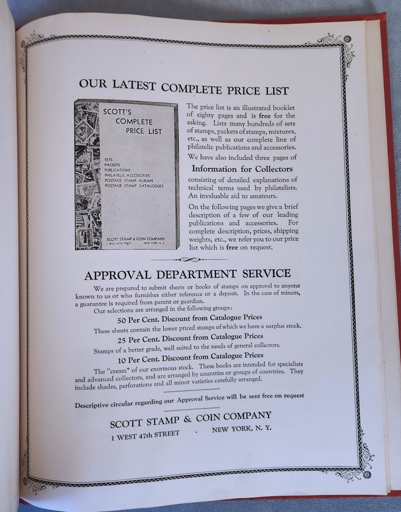 Scott American Album for United States Stamps 1934 ~ 193 U.S. Stamps Included