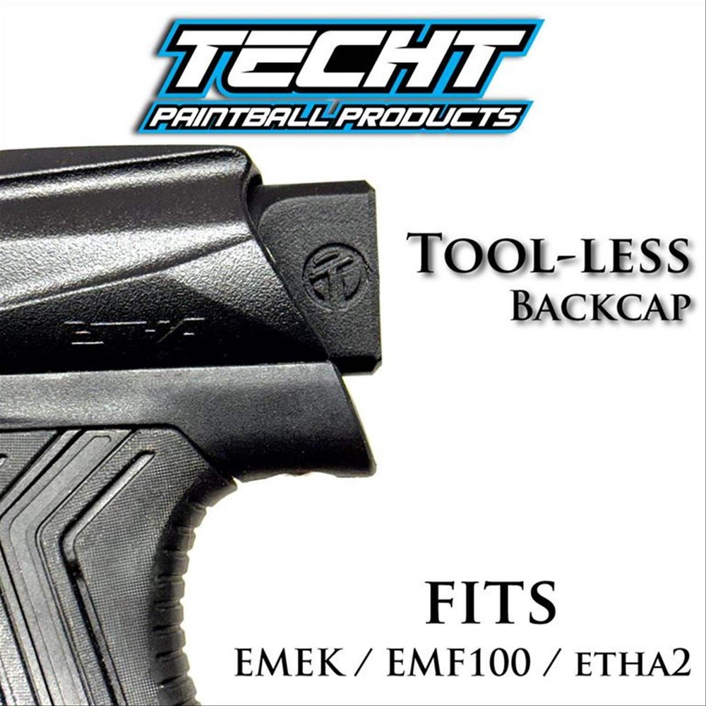TechT Tool-Less Backcap for Eclipse Emek / EMF100 / Etha2 - Black