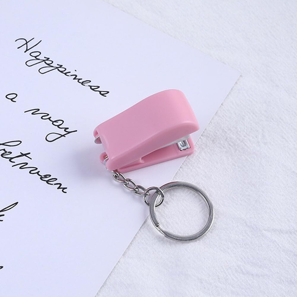 Heavy Duty Keychain 5 Pieces Mini Stapler Tiny Office Stapler Small Keychain ...