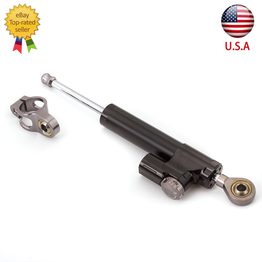 255mm CNC Shock Steering Damper Linear Stabilizer Reversed Safety Control Adjust