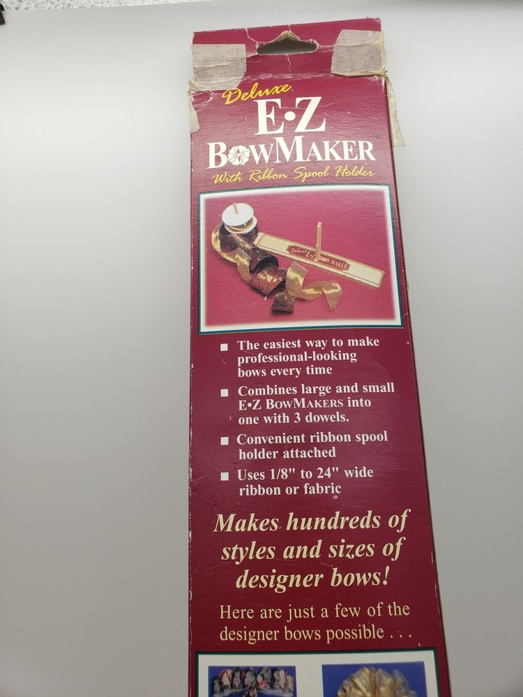Deluxe EZ Bowmaker Bow Making Tool Wood Spool Spindle Craft Bow Maker
