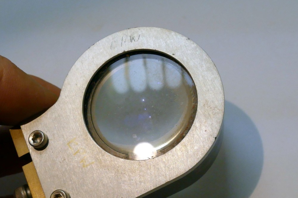 Microscope Optics Magnifier Accessory - Attachment 2" glass OD