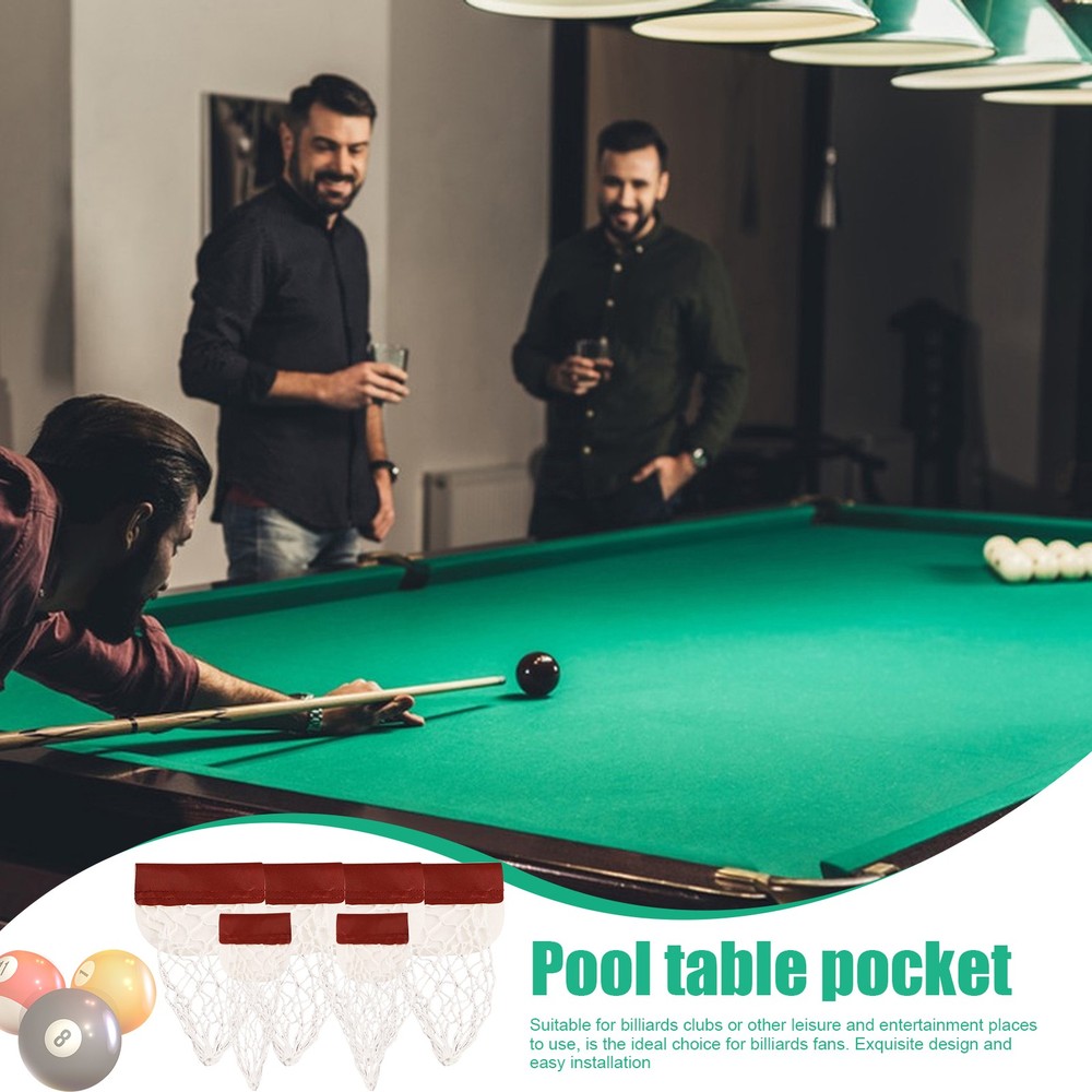 Pool Table Pocket Billiard Pockets Replacement Professional Snooker Net Positive