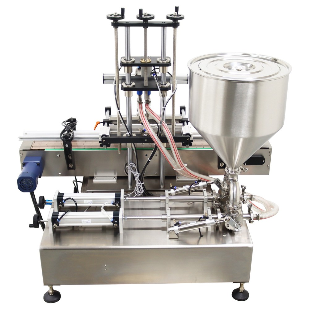 10-100ml Desktop Automatic Double Head Paste Filling Machine W/Control Display