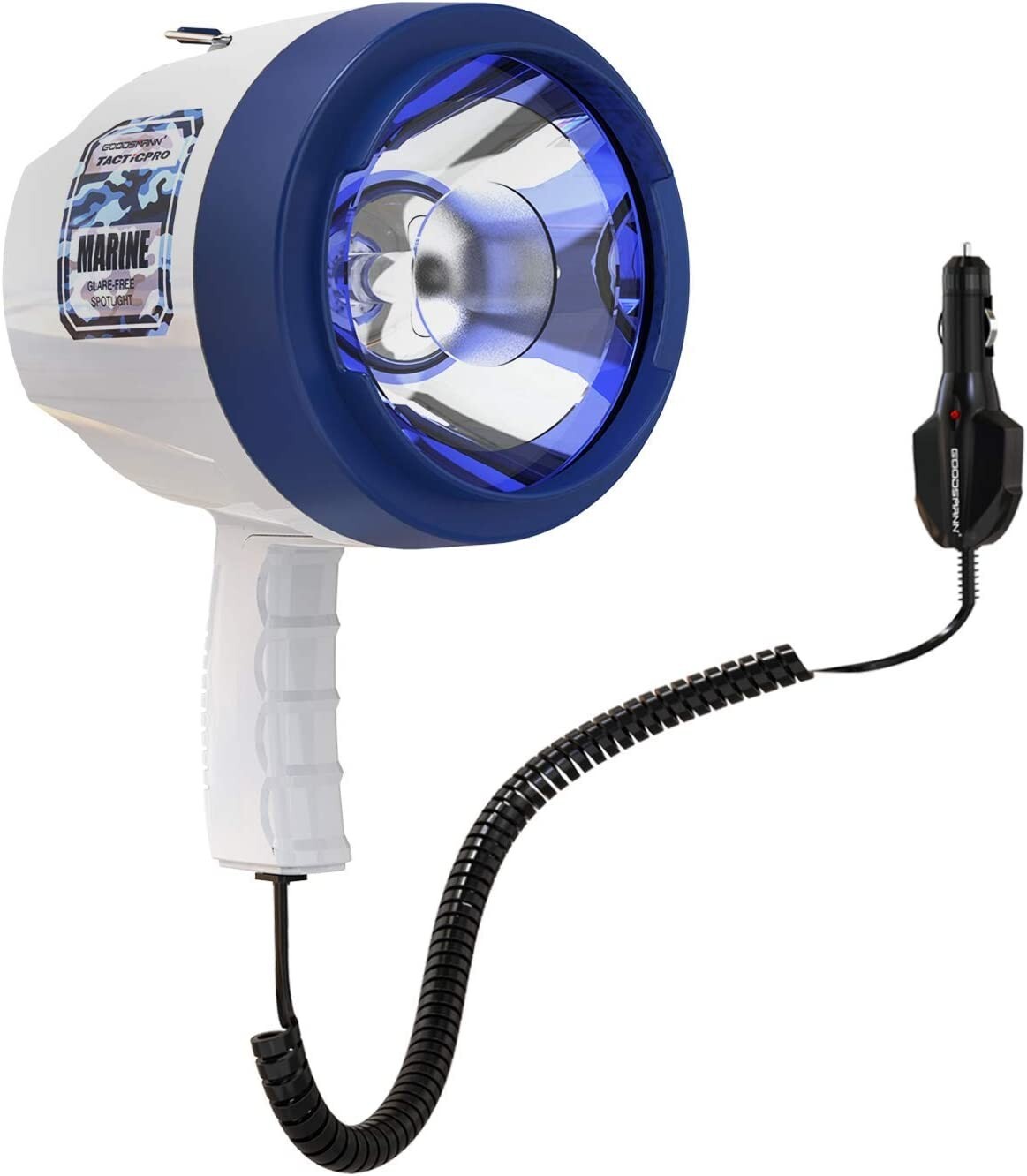 GOODSMANN Marine Spotlight Corded Handheld Corded Spot Lights for Boats 12 Volt
