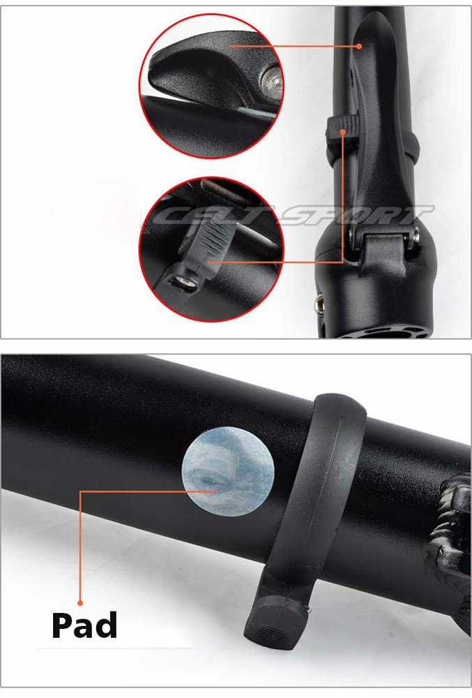 Folding Bike Adjustable Stem Quick-Release Fit 25.4mm Handlebar Without thread