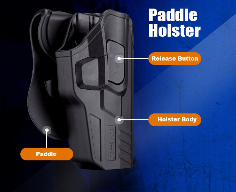 Smith & Wesson SD9VE & SD40VE Level 2 OWB Paddle Holster w Quick Release Button